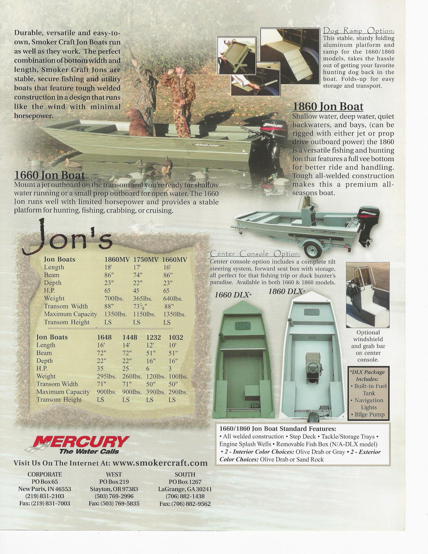 Smoker Craft 2001 American Angler Brochure