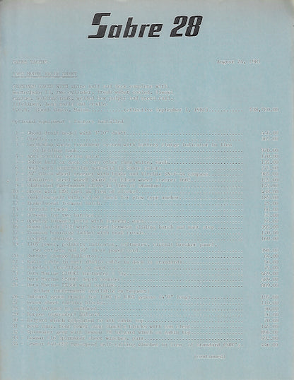 Sabre 28 Brochure