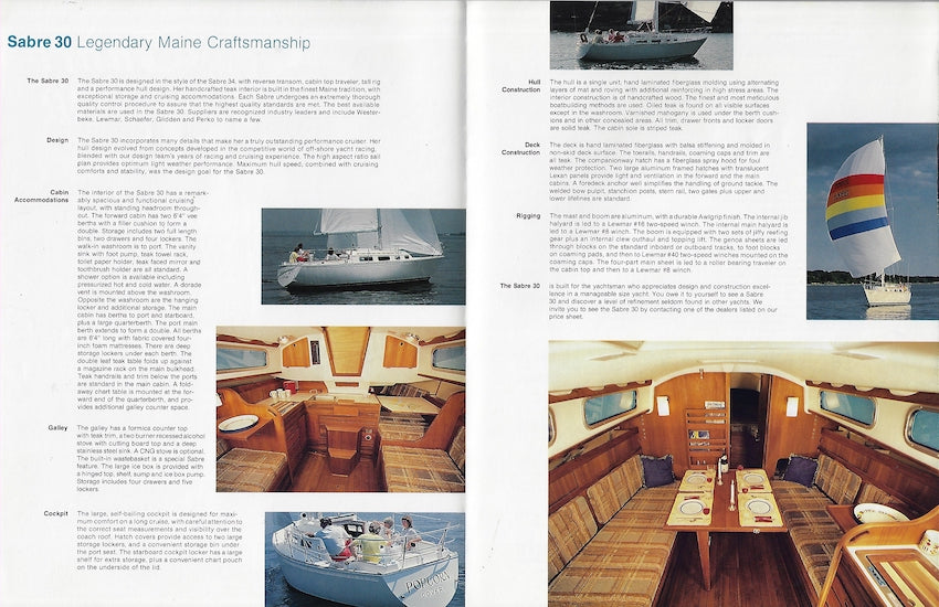 Sabre 30 Brochure
