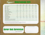 Carver 1973 Brochure