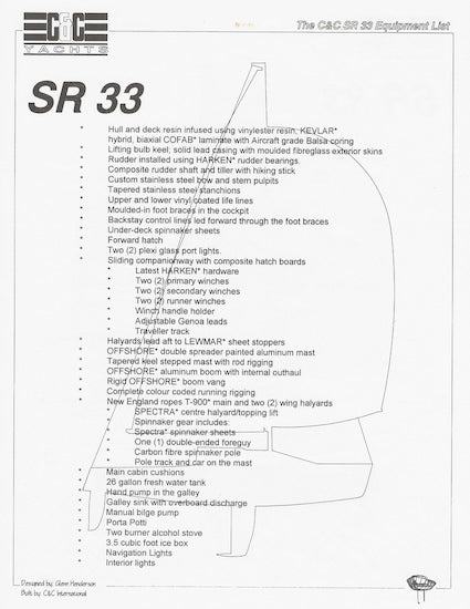 C&C SR 33 Digital Brochure Package