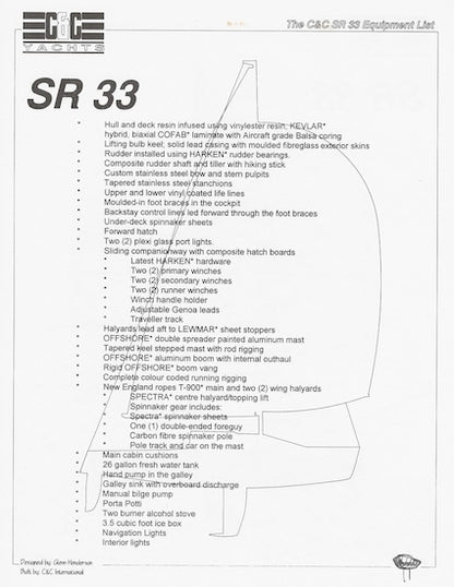 C&C SR 33 Digital Brochure Package