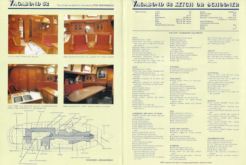 Vagabond 52 Brochure