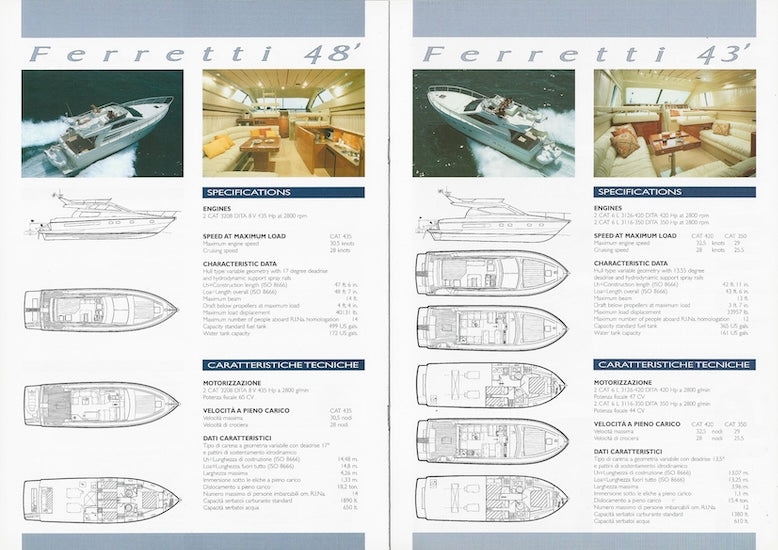 Ferretti 1990s Brochure