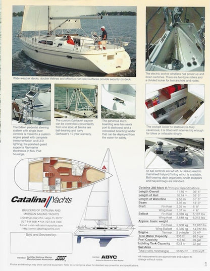 Catalina 350 Mark II Brochure