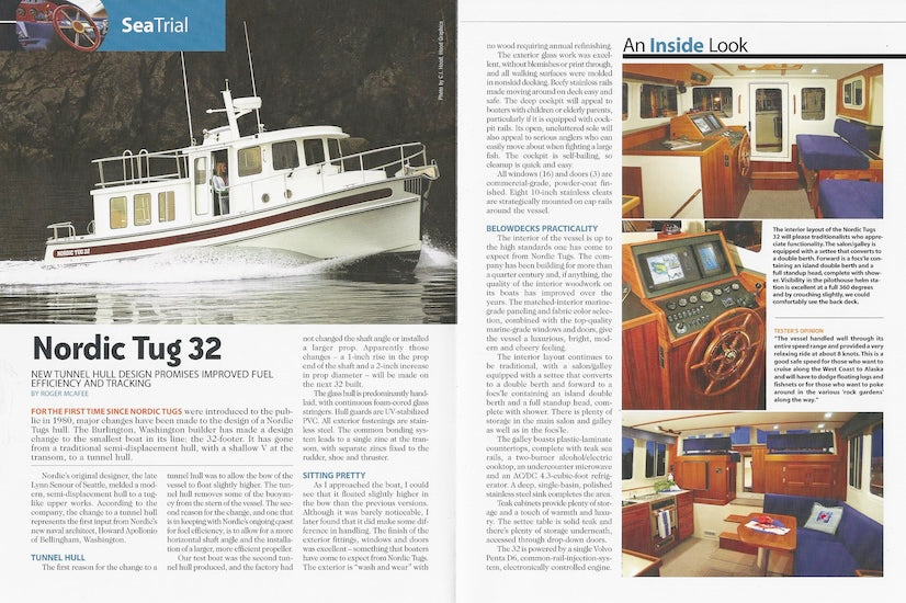Nordic Tugs 32 Sea Magazine Reprint Brochure