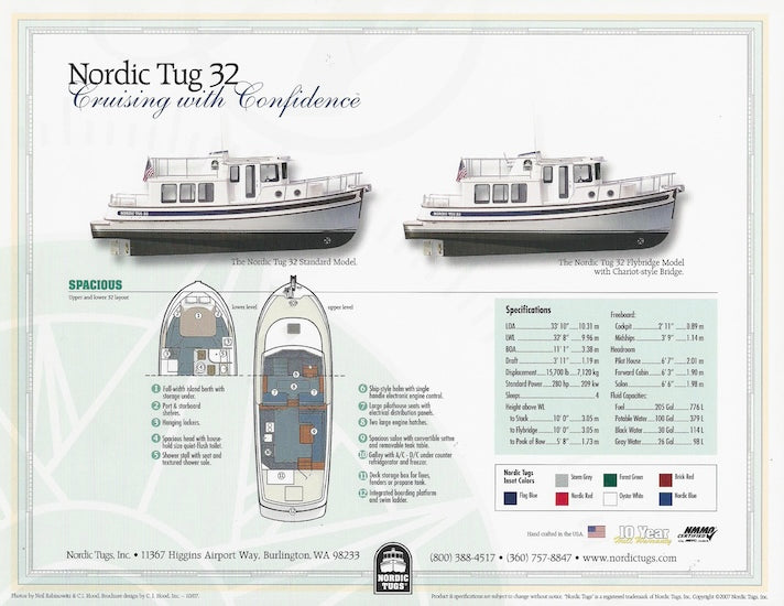 Nordic Tugs 32 Brochure