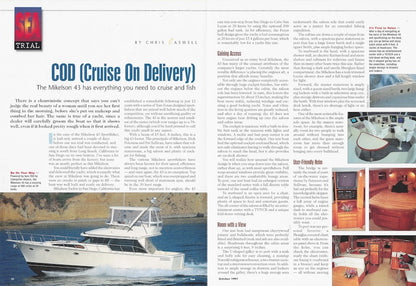 Mikelson 43 Sportfisher Sea Magazine Reprint Brochure