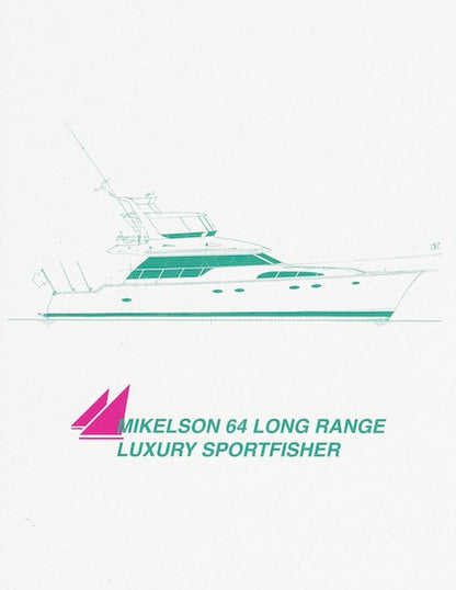 Mikelson 64 Long Range Sportfisher Specification Brochure
