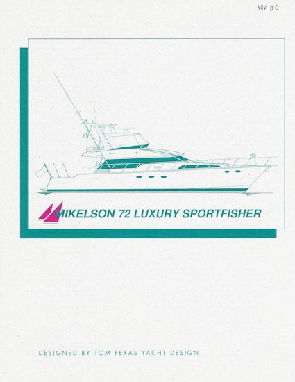 Mikelson 72 Sportfisher Specification Brochure