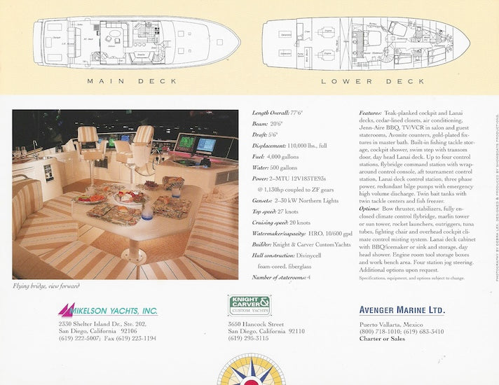 Mikelson 78 Sportfisher Brochure