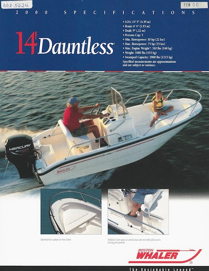 Boston Whaler Dauntless 14 Brochure