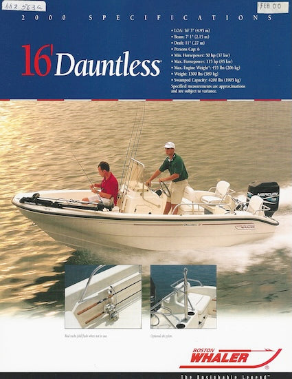 Boston Whaler Dauntless 16 Brochure
