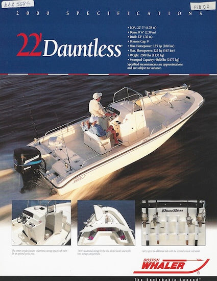 Boston Whaler Dauntless 22 Brochure