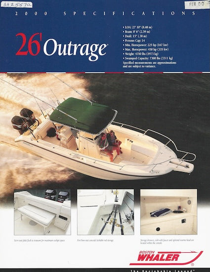 Boston Whaler Outrage 26 Brochure