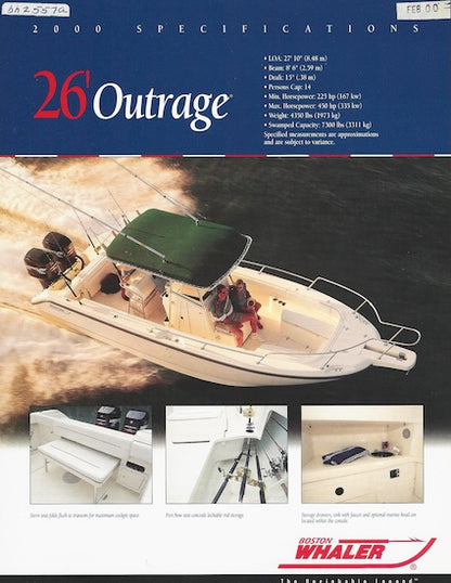 Boston Whaler Outrage 26 Brochure