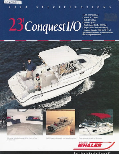 Boston Whaler Conquest 23 I/0 Brochure