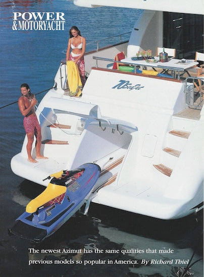 Azimut 70 Sea Jet Power & Motoryacht Magazine Reprint Brochure
