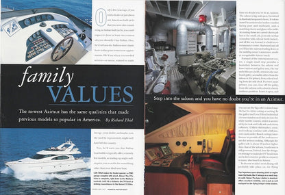 Azimut 70 Sea Jet Power & Motoryacht Magazine Reprint Brochure