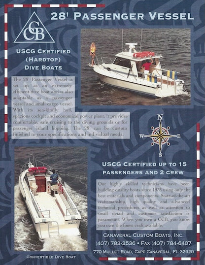 Canaveral 28 Passenger Vessel Specification Brochure