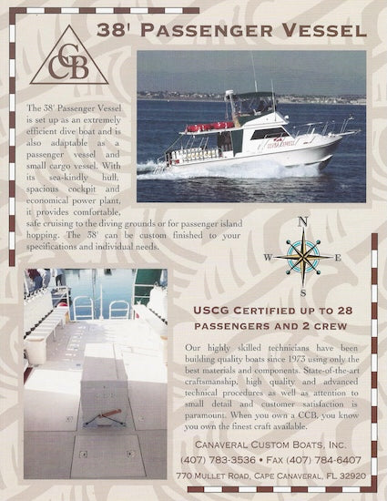 Canaveral 38 Passenger Vessel Specification Brochure