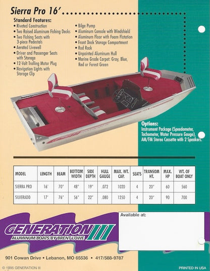 G3 Silverado 17 & Sierra Pro 16 Brochure