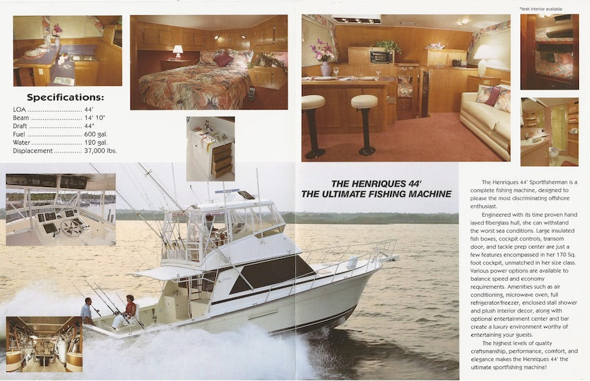 Henriques 44 Sport Fisherman Brochure