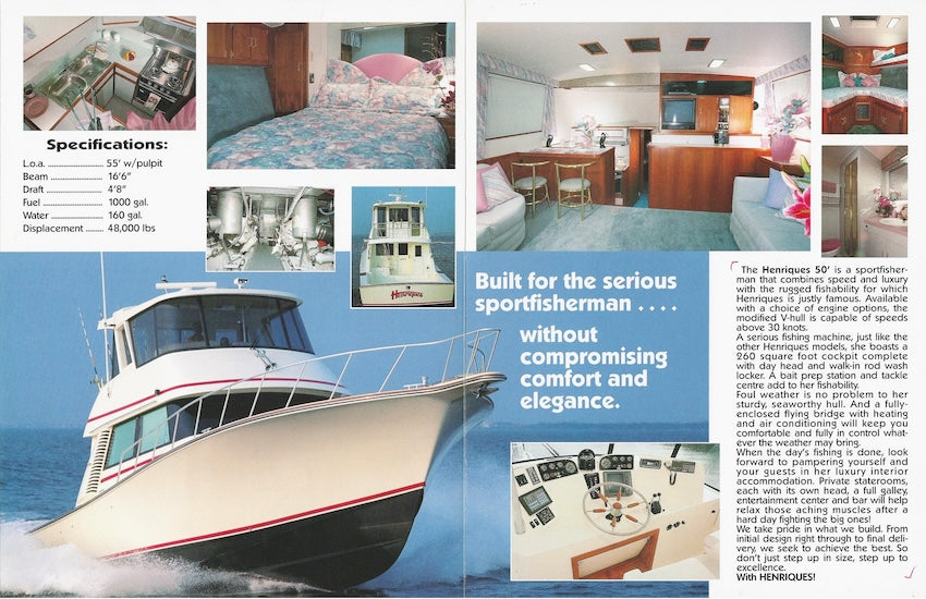 Henriques 50 Sport Fisherman Brochure