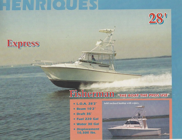 Henriques 28 Express Fisherman Specification Brochure