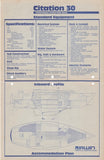 Irwin Citation 30 Specification Brochure