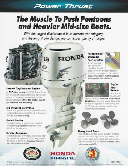 Honda 115hp Outboard Brochure