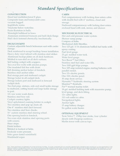 Ocean Cat 30 Brochure Package