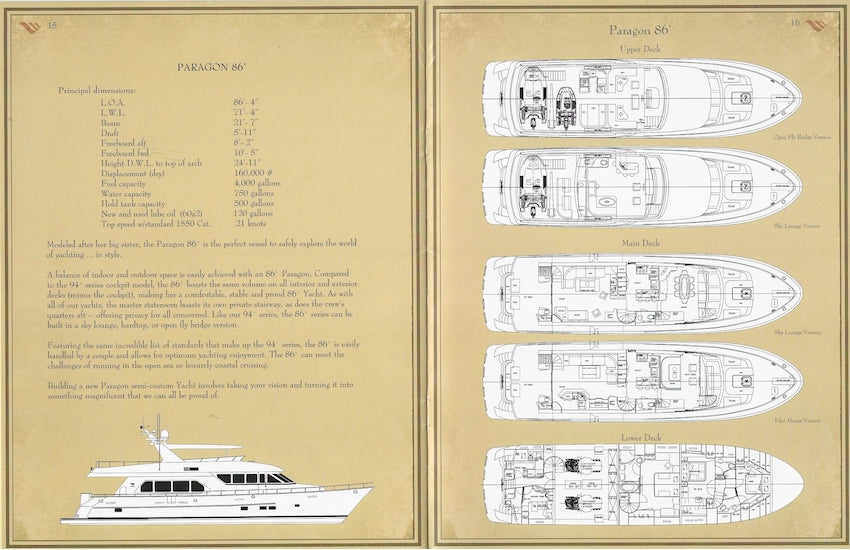 Paragon Motor Yachts Brochure