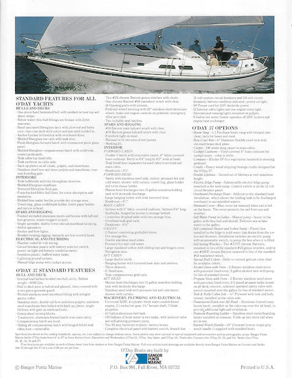 O'Day 37 Brochure