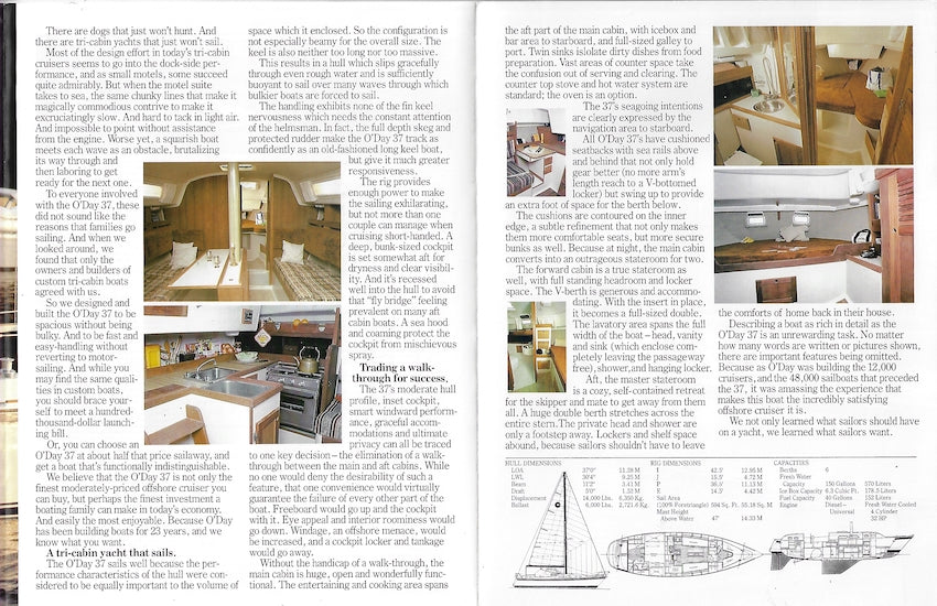 O'Day 37 Brochure