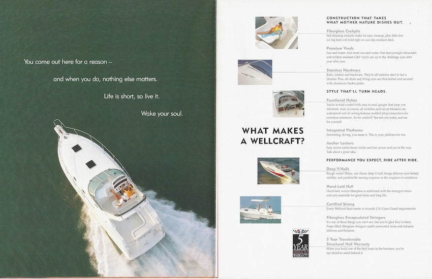 Wellcraft 1999 Poster Brochure