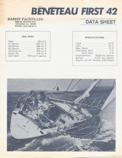 Bénéteau First 42 Brochure
