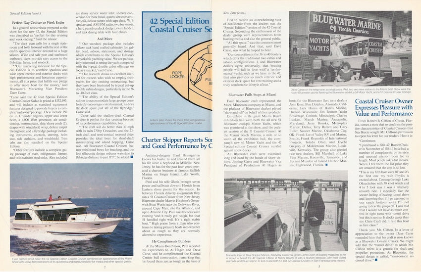 Bluewater Sea Breeze Newsletter - Spring 1985
