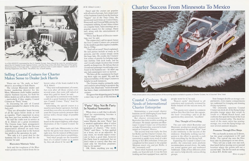 Bluewater Sea Breeze Newsletter - Summer 1985