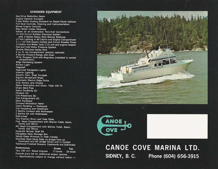 Canoe Cove 41 Tri Cabin Brochure
