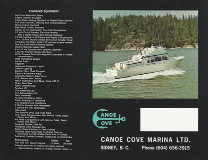 Canoe Cove 41 Tri Cabin Brochure