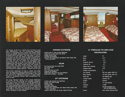 Canoe Cove 41 Tri Cabin Brochure