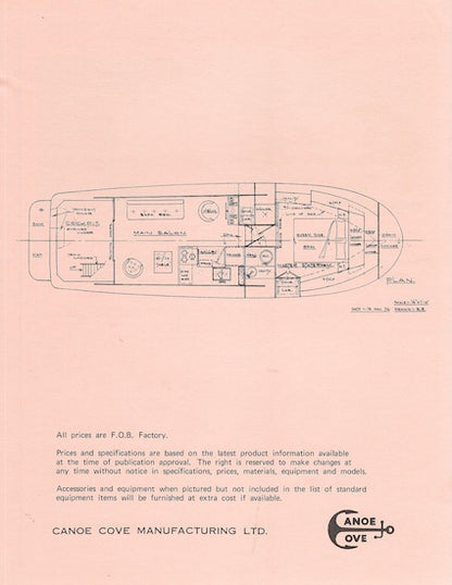 Canoe Cove 41 Sedan Specification Brochure