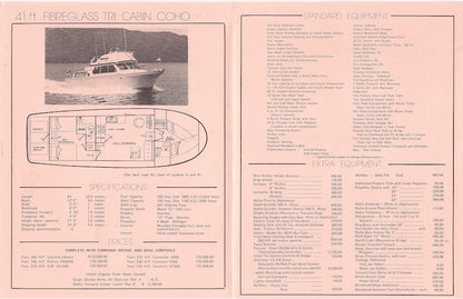Canoe Cove 41 Tri Cabin Coho Specification Brochure