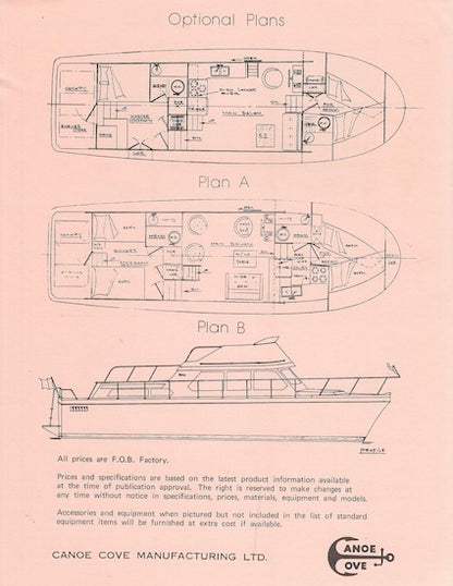 Canoe Cove 41 Tri Cabin Coho Specification Brochure