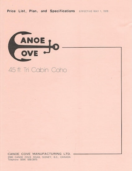 Canoe Cove 45 Tri Cabin Coho Specification Brochure