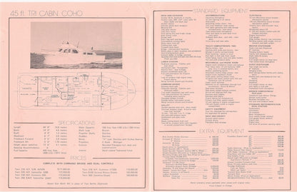 Canoe Cove 45 Tri Cabin Coho Specification Brochure