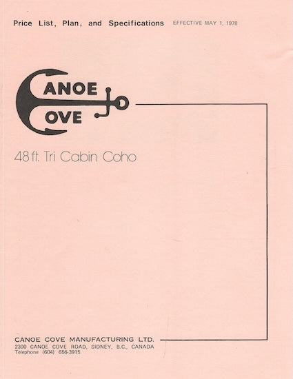 Canoe Cove 48 Tri Cabin Coho Specification Brochure