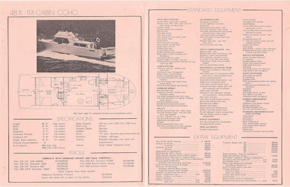 Canoe Cove 48 Tri Cabin Coho Specification Brochure