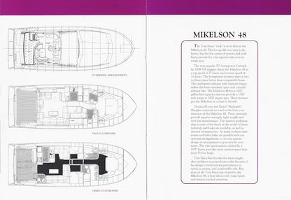 Mikelson 48 Sea Magazine Reprint Brochure